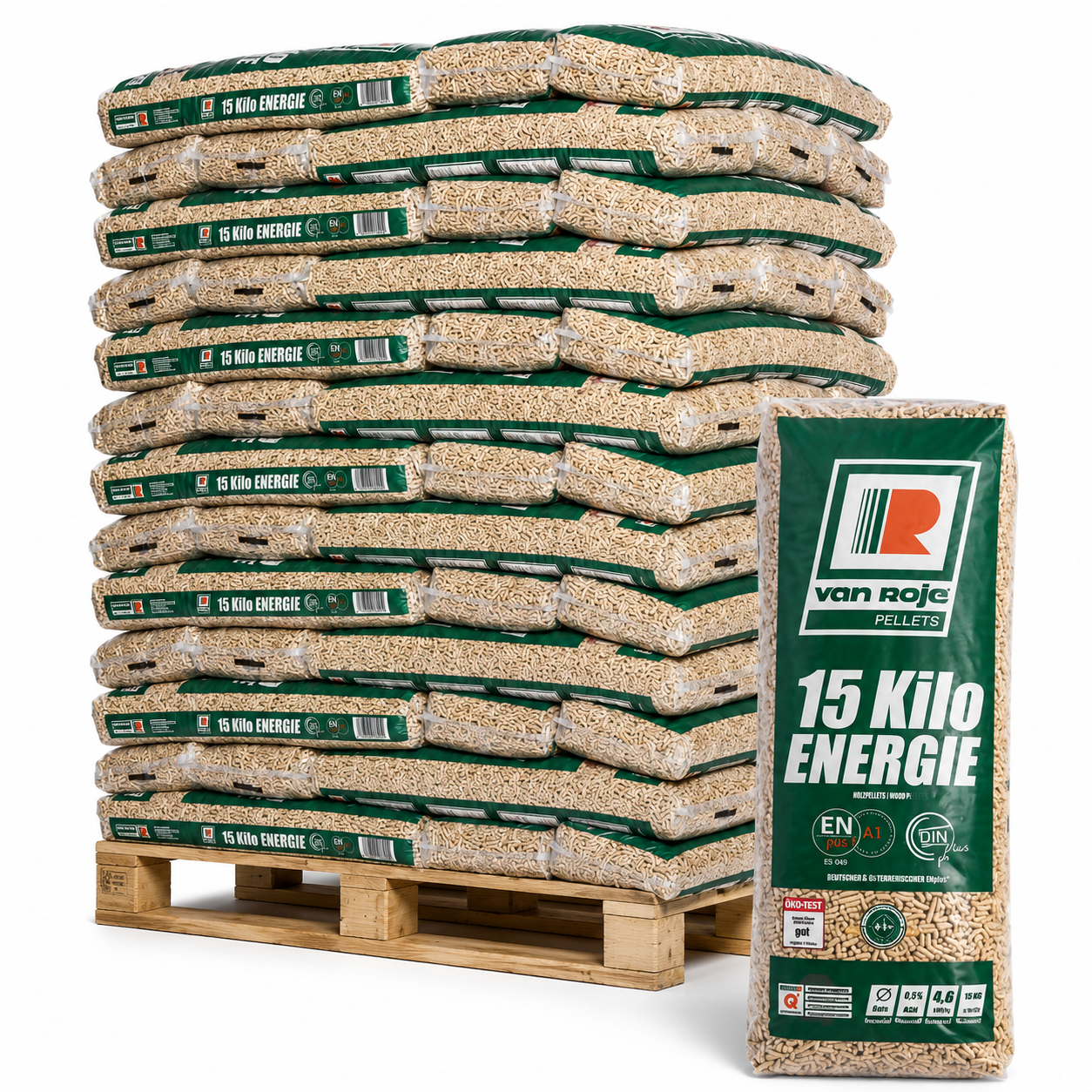 Pellets de Madera Blanda Ø6mm