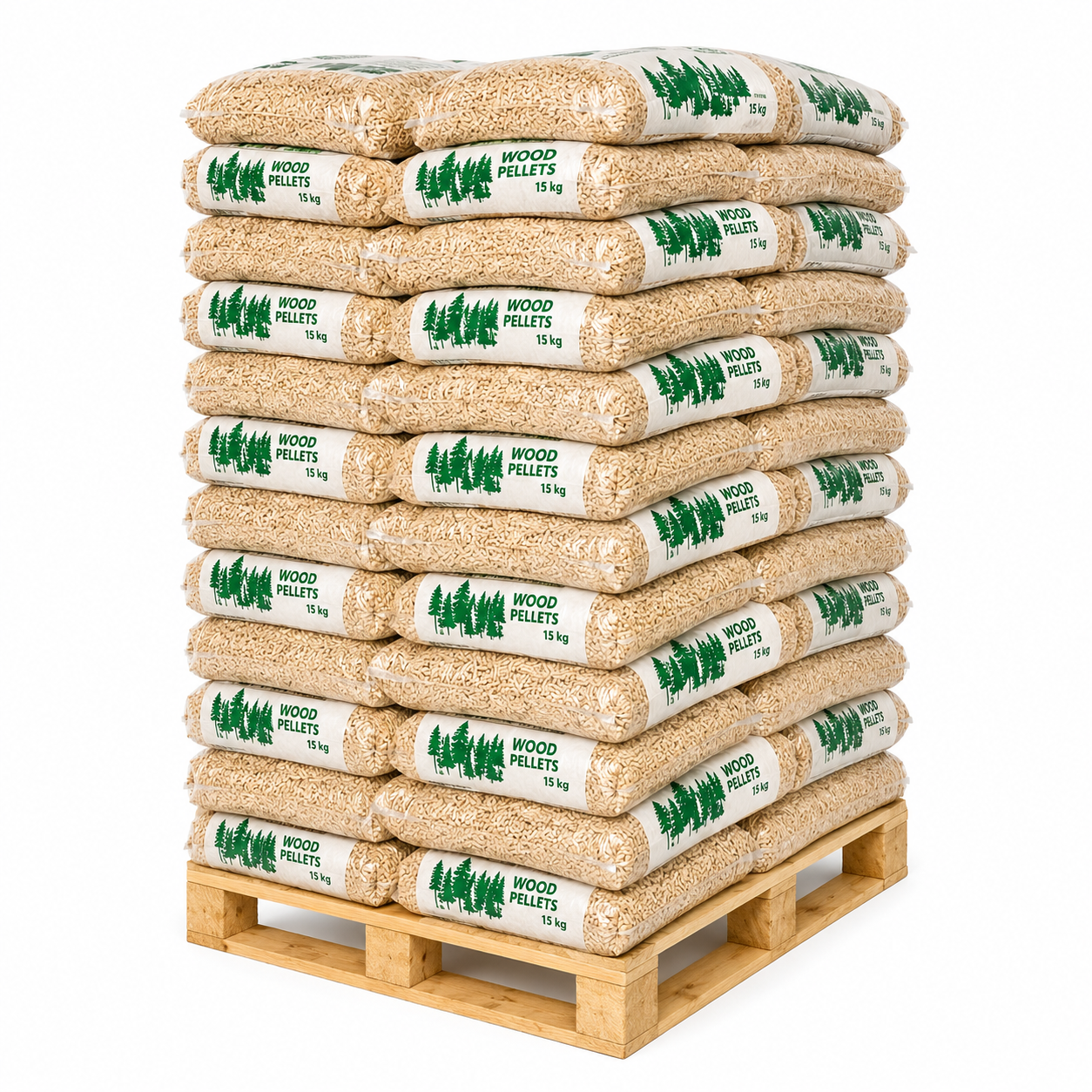 Pellets de Abeto Palé de 78 Sacos de 15 kg PEFC