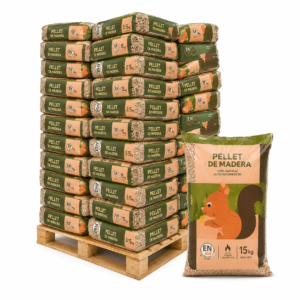 Pellets de Madera Palé de 70 Sacos de 15 kg