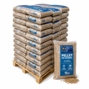 Pellets DIN Plus Madera Estufa de Pellets